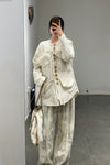 Mutedance Velvet/Silk Hand-Tied Jacket MD-MD23FW56-HUIBAI Silk PM89